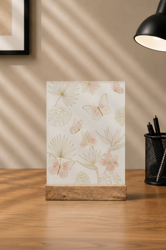 Acrylic Stand Botanical Design