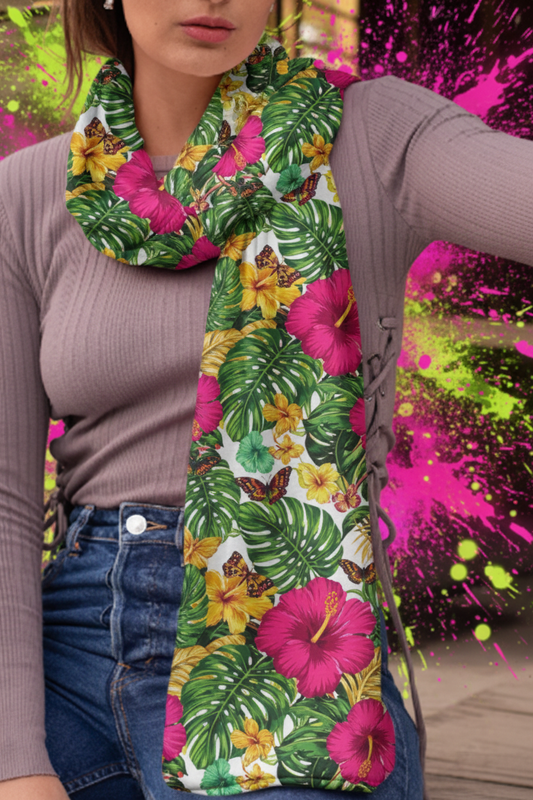 AOP Stole - Tropical Floral Design
