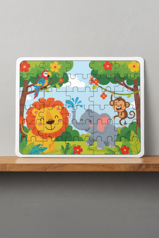 Children's Jungle Puzzle Design