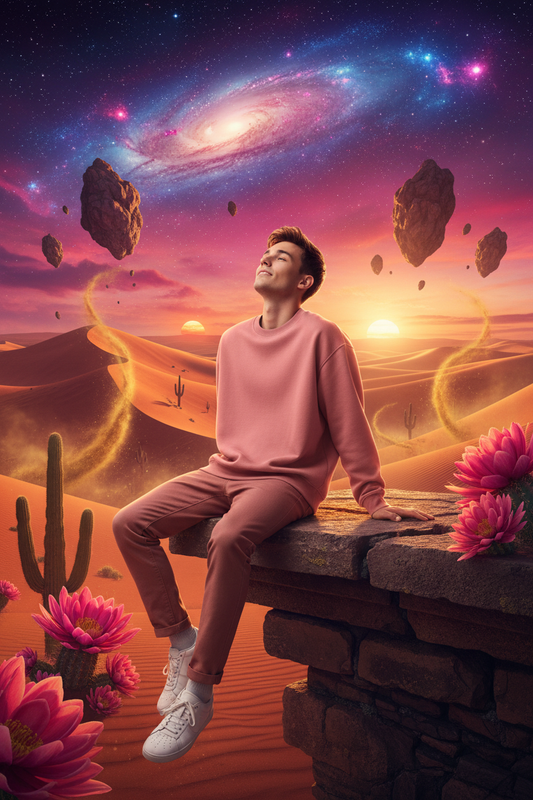 Dusty Rose Sweatshirt - Desert Galaxy