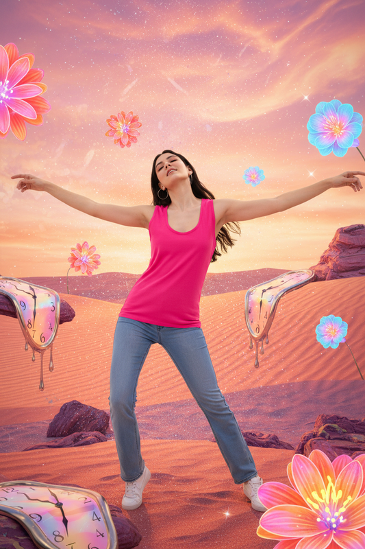 Pink Tank Top Model — Psychedelic Desert